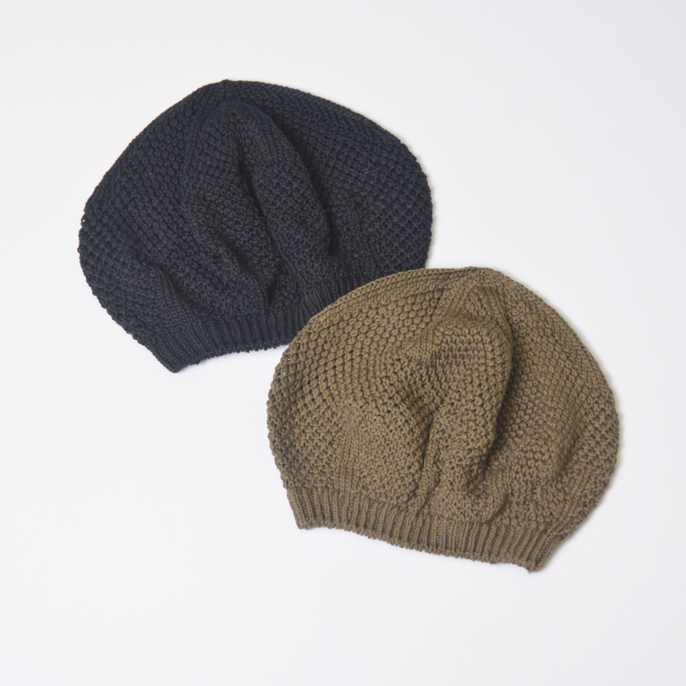 希少高級綿100％ニットベレー帽～日本製