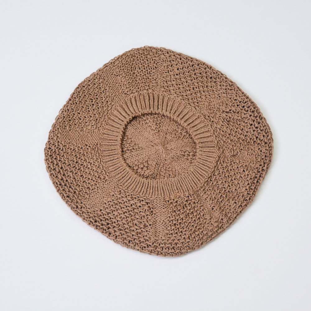 希少高級綿100％ニットベレー帽～日本製