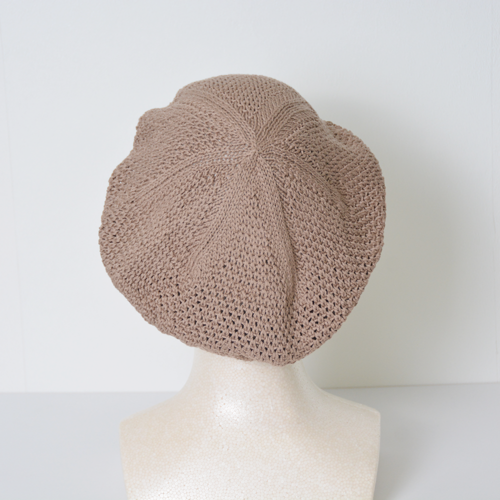 希少高級綿100％ニットベレー帽～日本製