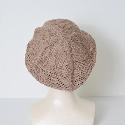 希少高級綿100％ニットベレー帽～日本製