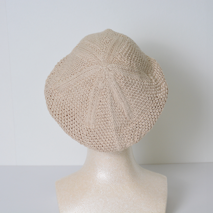 希少高級綿100％ニットベレー帽～日本製