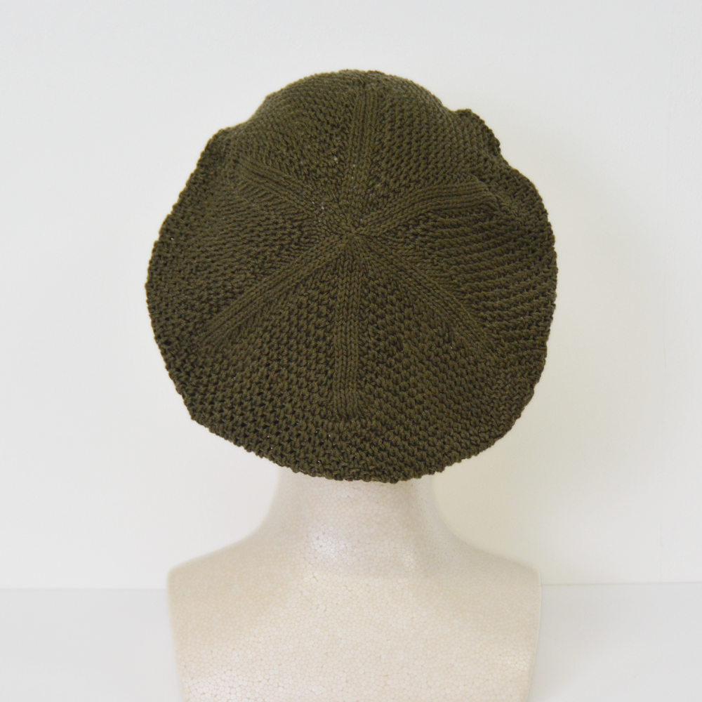 希少高級綿100％ニットベレー帽～日本製