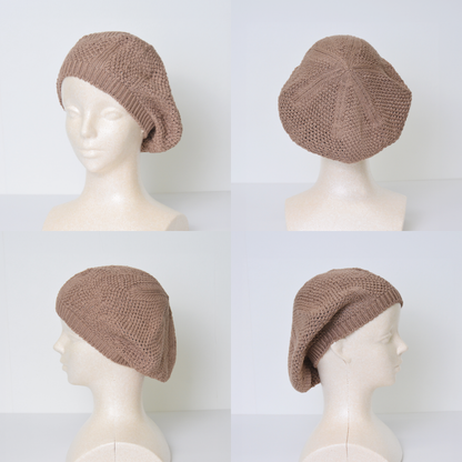 希少高級綿100％ニットベレー帽～日本製