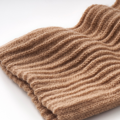 レッグウォーマ―かかとなし ウール&シルクですっ極暖たか