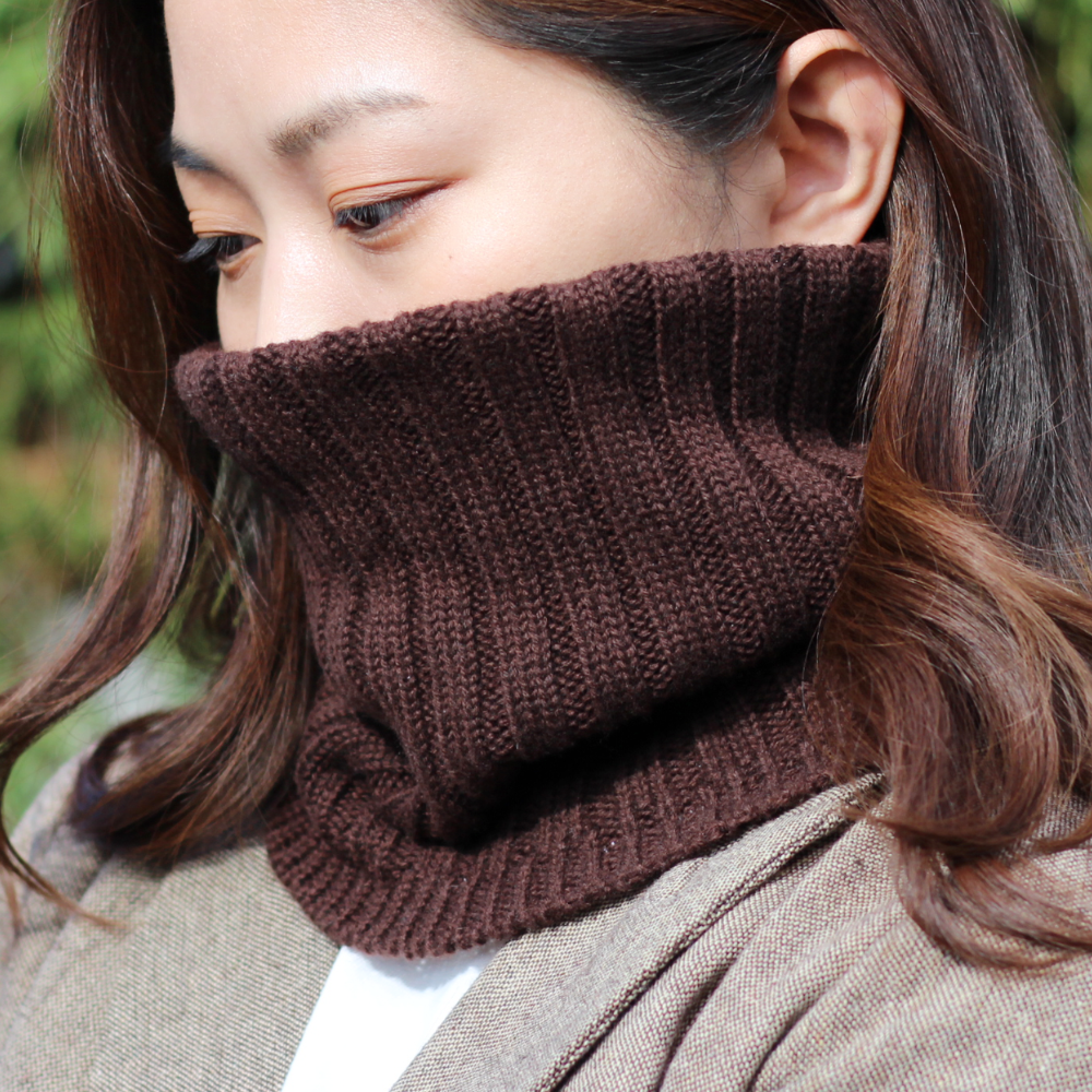 【ウール＆シルクで、すっ極暖ったか！】ネックウォーマー