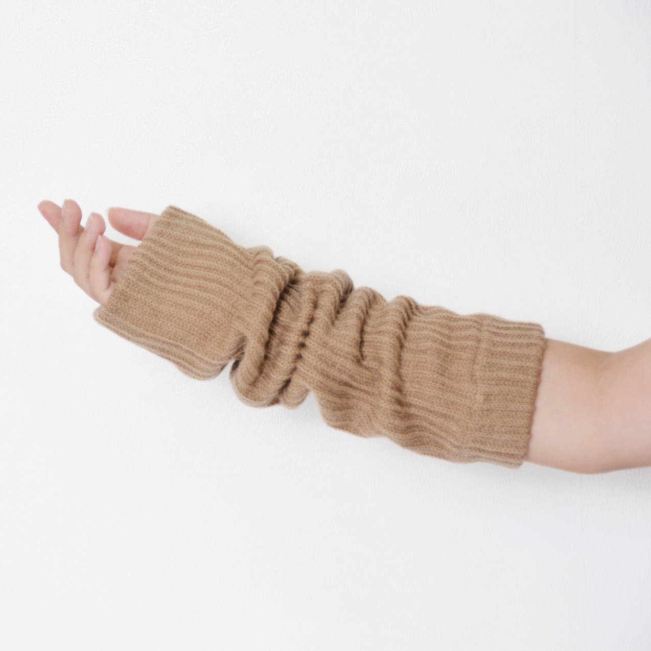 アームウォーマー ウール&シルクですっ極暖ったか