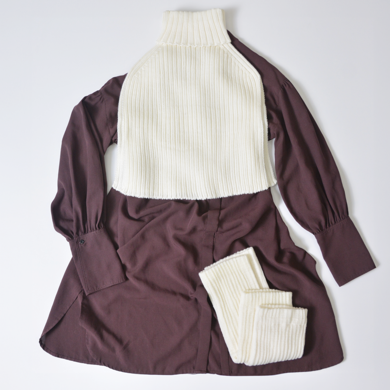 ラムウール100％ ハイネックスヌード